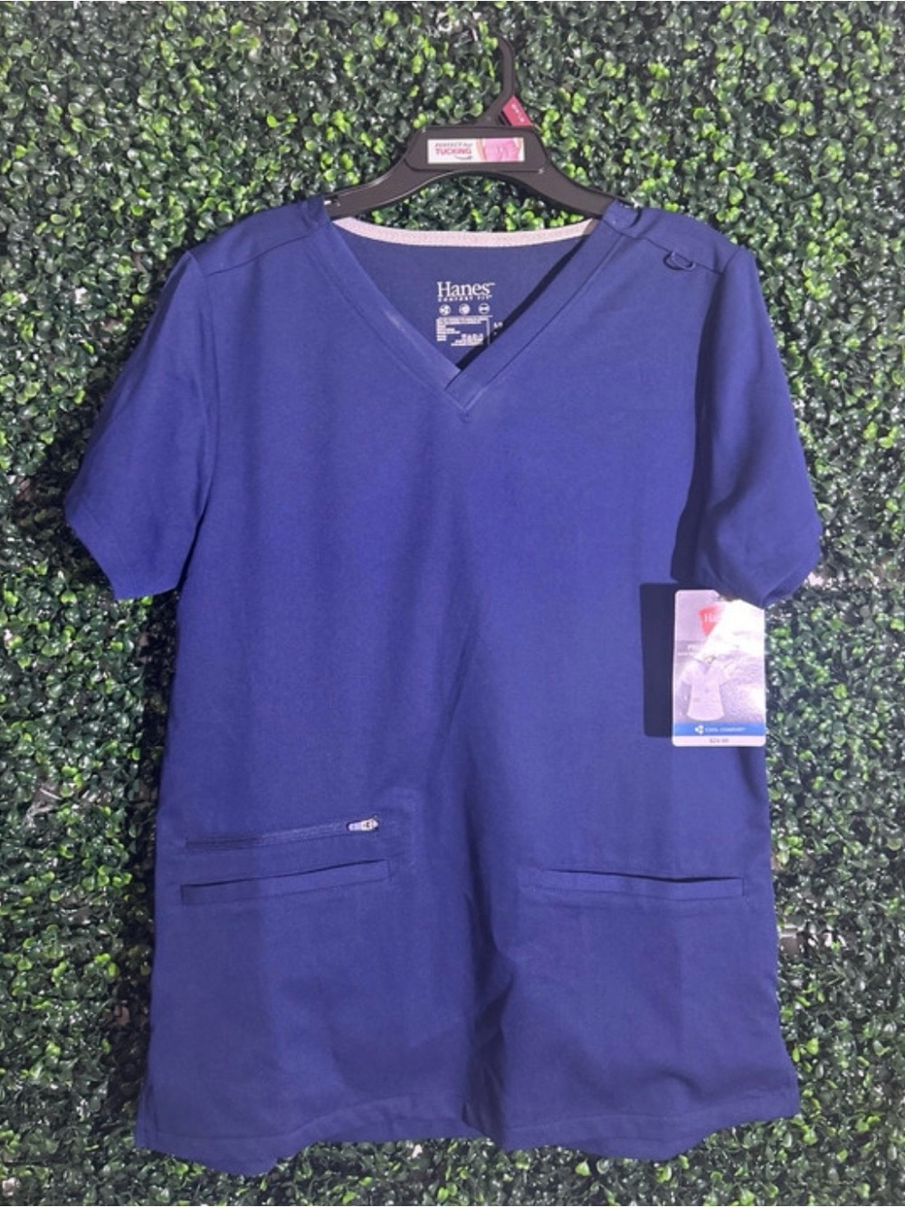 New Royal Blue V-Neck Scrub Top